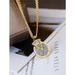 New Clock With Diamonds Digital Colorless Women's Long Necklace, Simple And Fashionable, Rotable Sweater Chain Jewelry_ipsvogv.com