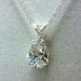 Cao Shi Fashion Jewelry Set With Diamonds And Pear Shaped Zircon Pendant, Simple Engagement Collar Necklace For Women_ipsvogv.com