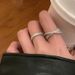 women A Interwoven Zircon For With Niche Design, Simple Adjustable Opening, Index Finger Ring, Exquisite And High-end Design, Opening, Ring,_ipsvogv.com