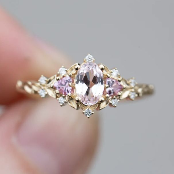 Sanjie Simple Fresh Zircon Inlaid Ring, Fashionable And Personalized Ins Style Women's Single Ring_ipsvogv.com