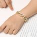 Ins Hip Hop Cool Cuban Bracelet Men's Full Diamond Punk Accessories Gold Chain_ipsvogv.com