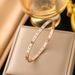 Niche Design Titanium Steel Roman Digital Diamond For Women's Light Luxury High Grade Colorless Best Friend Bracelet_ipsvogv.com