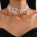 Jewelry multi layer large and small beaded tassel retro collar jewelry pearl necklace female choker_ipsvogv.com