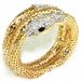 Jewelry Punk Exaggerated Fashion Multi layered Full Diamond Snake Arm Bracelet_ipsvogv.com