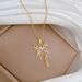 【 】 Threaded Sky Butterfly Light Luxury Charm Gorgeous Full Diamond Necklace Women's Versatile Clavicle Titanium Steel_ipsvogv.com