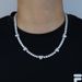 Men’s Jewelry Set Fashion Chain Necklaces Heart Shaped Zircon Pendant Tennis Jewelry_ipsvogv.com