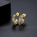 Women's Jewelry Gold Earrings Ins Copper Micro Inlaid Zircon Earrings Exquisite Small Design Niche Earrings_ipsvogv.com