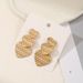 Heart-Shaped Earrings For Women, Five-Pointed Star, Exaggerated Leaf Layered Earrings, Geometric Design Studs With_ipsvogv.com