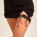 Gothic Style Pure Desire Lace Blood Drop Red Crystal Sexy Ring JK Tassel Leg Chain_ipsvogv.com