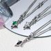 Gemini Titanium Steel Zircon Necklace For Men And Women Light Luxury Hip Hop Design Simple Ins Sweater Chain Jewelry_ipsvogv.com
