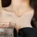 Heartbeat Water Ripple Necklace For Women New Year Simple Fashion Light Luxury High-end Niche Design Ribbon Clavicle_ipsvogv.com