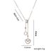 Instagram Style Jewelry Roman Digital Circular Ring True Shell Love Titanium Steel Gold Mother Of Pearl Necklace Female_ipsvogv.com