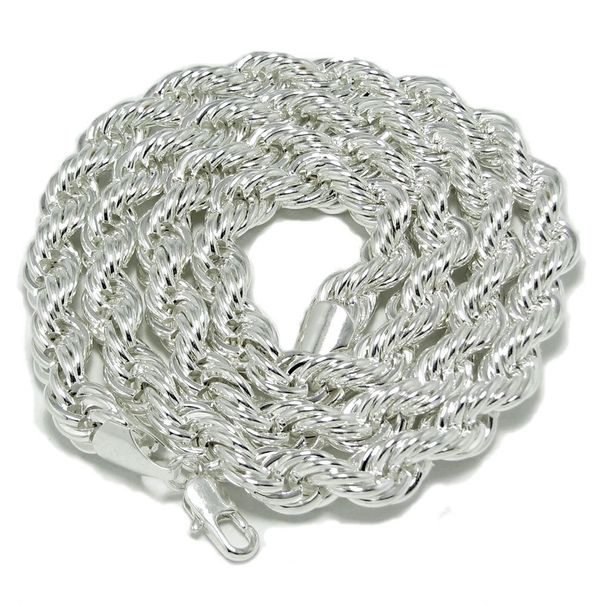 Korean hip-hop series metal 10mm thick 90cm long Fried Dough Twists chain necklace_ipsvogv.com
