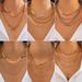 Hip Hop Ins Metal Snake Bone Chain Necklace Punk Style Round Bead Layered Necklace For Women_ipsvogv.com