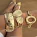liquid Hammered Pattern Design Bracelet Spring Buckle Niche Wide Bracelet Braclet Ring Bracelet_ipsvogv.com
