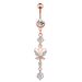 Women's Jewelry Belly Button Ring Creative Exquisite Zircon Belly Button Nail Piercing Jewelry_ipsvogv.com