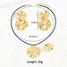 Personalized hip-hop earring necklace set with fashionable double-layer design earri, simple and versatile women's_ipsvogv.com