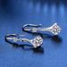New S Silver Plated pt950 Earrings D Color Moissanite Water Droplets Medium Long Women's Ear Ornament_ipsvogv.com