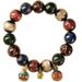 Traditional Chinese blessing incense gray glass bracelets, ensuring peace, transporting blessings, attracting wealth, and clearing negative energy_ipsvogv.com