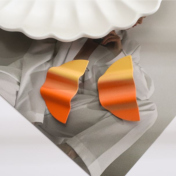 Fashion Colorful Spray Paint Multiple Styles Design Sense Geometric Stud Drop Earrings For Women_ipsvogv.com