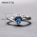 Cao Shi's New Handicraft Twisted Micro Inlaid Ink Blue Zircon Ring Romantic Light Style Women's Ring_ipsvogv.com