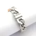 Stainless Steel Womens Iced Out Chain Bracelet Shine Crystal Diamond Pink Sier Cuban Link Miami Hip Hop Love Lovely_ipsvogv.com