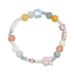 Macaron Bunny Ceramic With Niche Design, Irregular Bead Bracelet, Light Luxury Cartoon Cute Bracelet For Women_ipsvogv.com