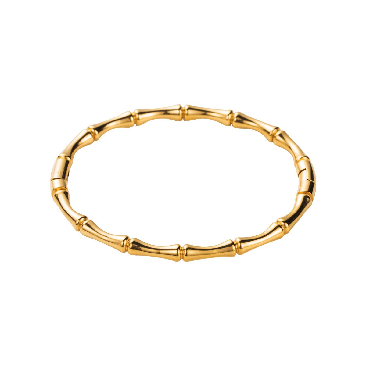 ZB0167 Internet famous stainless steel bamboo joint closed loop INS style fashionable drip oil design feeling bracelet_ipsvogv.com