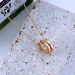 classic snake designer necklace women rose gold stainless steel white crystal diamond pendant nature sailormoon love_ipsvogv.com