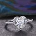 Unisex Fashion Creative Love Zircon Ring Valentine's Day Gift Couple Heart Shape Ring_ipsvogv.com