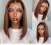 Short bob Chocolate color brown human hair wigs bobo_ipsvogv.com