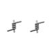Simple Creative Design Full Of Men's And W Omen's Trendy Personality Earrings A Pair Of Titanium Steel Thorn Earrings_ipsvogv.com