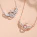 Angel smart necklace clavicle chain wings female niche design simple flying wing inlay gold-plated jewelry wholesale_ipsvogv.com