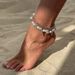 Ocean Vacation Style Starfish Fan Shell Chain Bohemian Layered Pearl Bead Ankle Decoration_ipsvogv.com