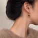 Women's Jewelry Maillard Style Retro Asymmetrical Heart Earrings Light Luxury High End Design Temperament Tiger Eye Stone Earrings_ipsvogv.com