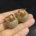 Unisex popular full diamond ball earrings for women with micro inlaid zircon trendy hip hop ear buckles new earrings_ipsvogv.com