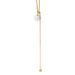 Fashion Round Pearl Women Necklace Light Luxury Niche All-match Round Gold-plated INS Style Long Snake Bone Chain_ipsvogv.com