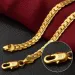 2025 New Arrivals KCRLP Sterling Sier 5MM Gold Sideways Chain Necklace for Woman Men Boy Fashion Wedding Engagement Jewelry Gifts_ipsvogv.com
