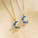 New Starry Sky Moo Necklace With Female Outlier Desig Istagram High Grade Ad Versatile Titaium Steel Lock Boe_ipsvogv.com