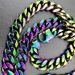Iridescent Freemasonry Masonic Mason Man's 15mm Width Stainless Steel Solid Chain Necklace Long 16~22 Inch_ipsvogv.com