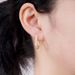 Cao Shidong's French Style Textured Geometric Korean U-shaped Super Sparkling Earrin, Internet Famous Exquisite_ipsvogv.com