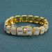 Hip Hop 13mm Square Round Cuban Chain Full Diamond Men's Trendy Bracelet_ipsvogv.com