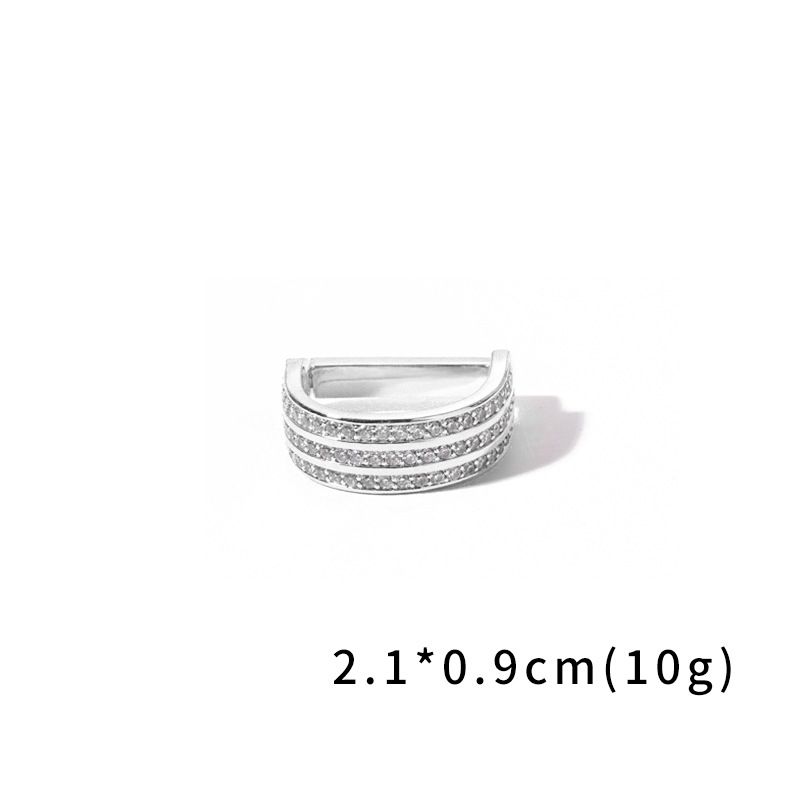 Men's Jewelry A Variety Of D Shaped High End Zircon Micro Inlaid Tie Buckle Fixed Ring Tie Clip Fashion Accessories_ipsvogv.com