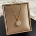 【 】 Round Personalized Fashion Light Luxury Temperament Gorgeous Full Diamond Necklace Women's Versatile Clavicle Chain_ipsvogv.com