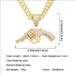 Personalized Cool Hip Hop Full Diamond Gun Pendant Cuban Chain Necklace Trendy Night Club Street Dance Motorcycle_ipsvogv.com