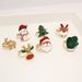 Unisex Simple Childlike Cute Santa Claus Christmas Tree Multi Style Cartoon Ring_ipsvogv.com