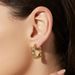 Women’s Jewelry Set Fashion Fashion Simple Temperament Personality All Match Light Luxury Niche Retro Copper Plated Texture Bamboo Gold Earrings_ipsvogv.com