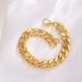 Stylish Gold Bracelet, Men's Hip-Hop Wide Chain, Charming Six-Sided Geometric NK Personality Bracelet_ipsvogv.com