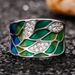 Cao Shi's Best-selling Men's And Women's Universal Rings, Colorful Enamel Drip Glue Leaf Ring Accessories_ipsvogv.com