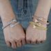 Women's Jewelry Heart-Shaped Open Bangle Bracelet With Zircon Stones, Trendy Hip Hop Fashion Accessory For Women, Sizes 58-62mm_ipsvogv.com